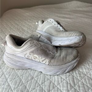 Hoka One One White Athletic Shoes